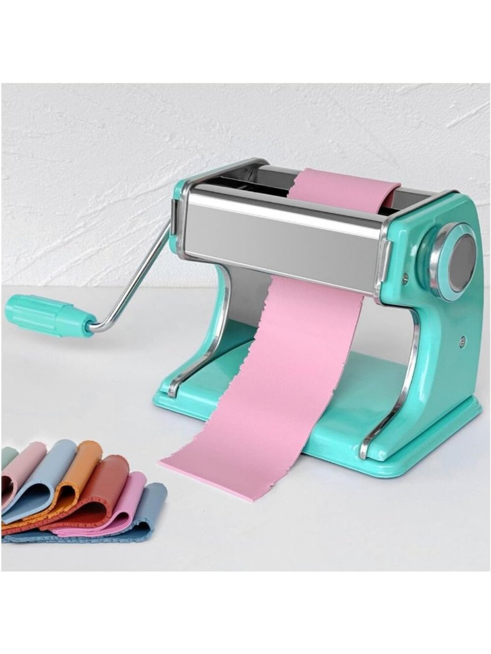 Polymer Clay Press Machine for Earrings - 7 Thickness Stainless Steel Roller